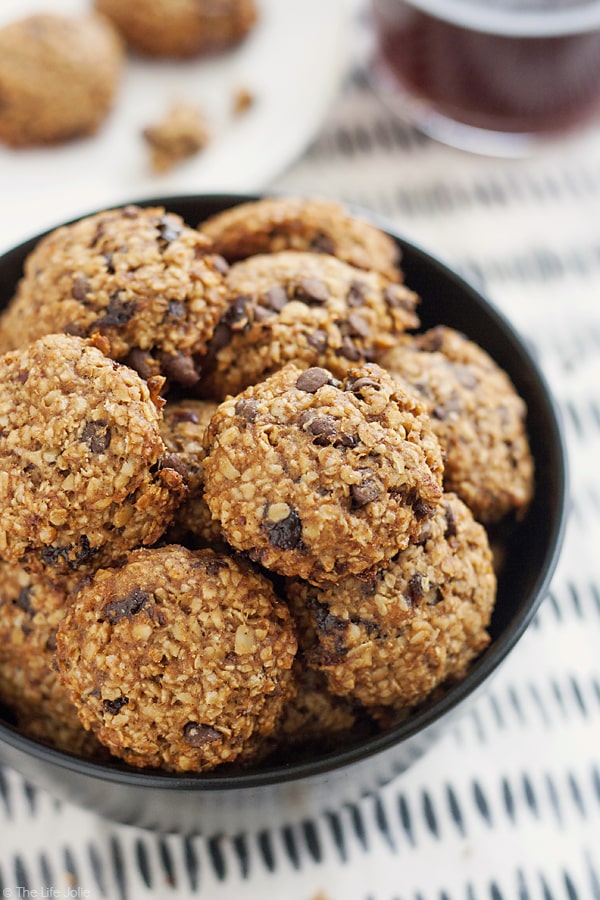 These Peanut Butter and Banana Breakfast Cookies are a healthy and delicious grab-and-go breakfast option. They're seriously so easy to make without any flour or added sugar. These are the best, guilt-free way to start your day and are great for kids as well!