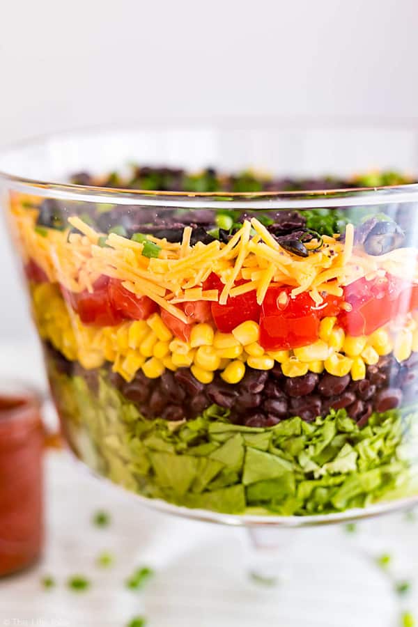 layered taco salad