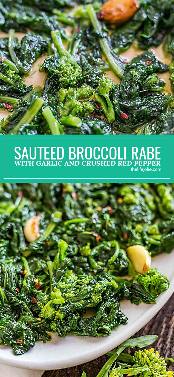 This is a recipe for how to cook Broccoli Rabe with Garlic and Crushed Red Pepper. It's so easy to make and a very healthy Italian side dish. But more importantly, it's super delicious and flavorful!
