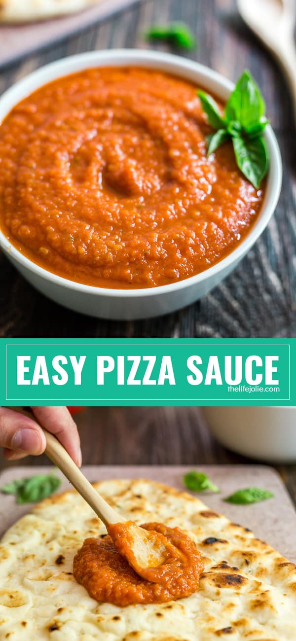 This homemade, easy Pizza Sauce is an authentic family recipe that's as quick as it is delicious! It's the best alternative to jarred sauce and uses simple ingredients to build a ton of great flavor.
